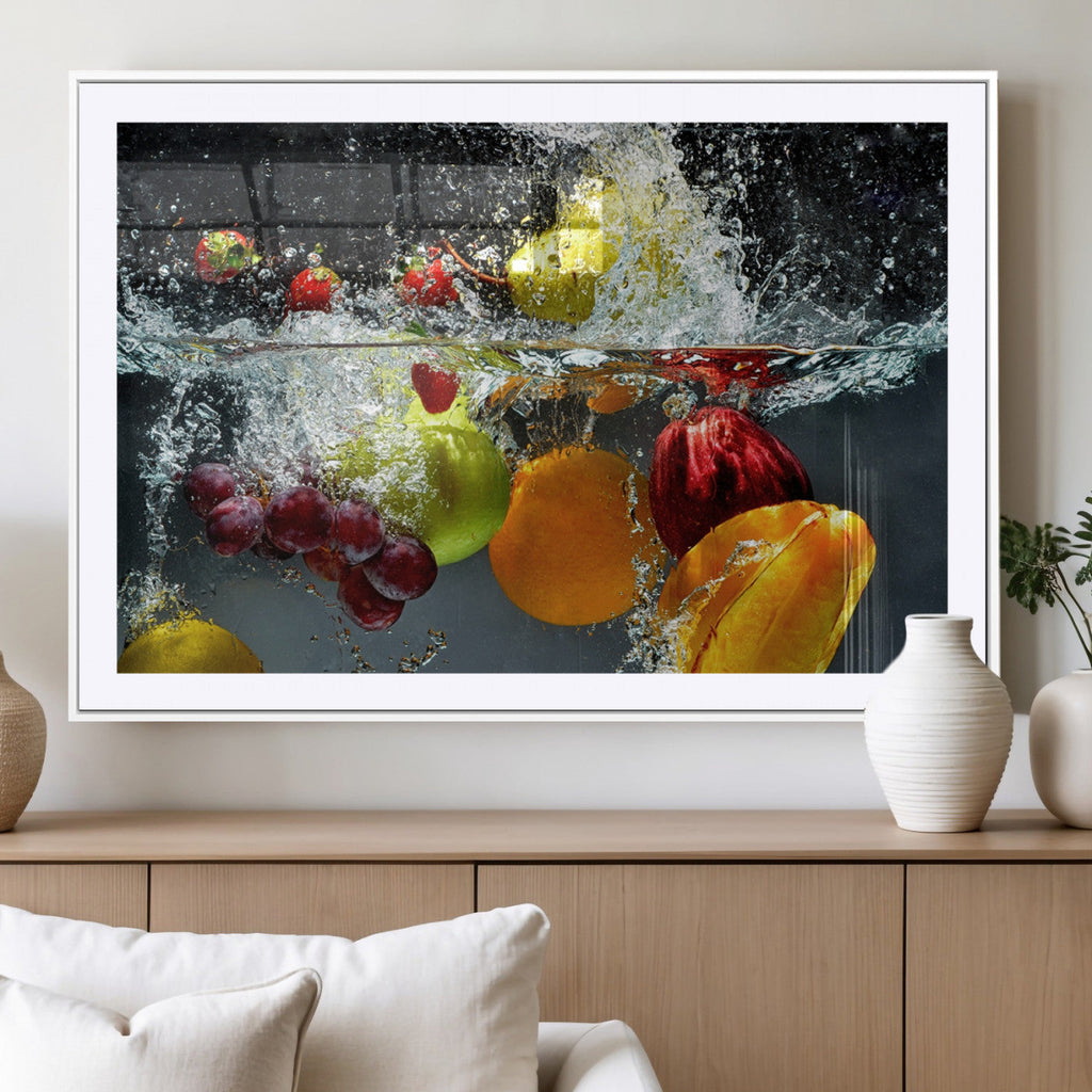 Kitchen Vegetables World Wall Art Canvas Print