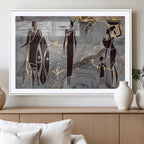 African American Wall Art | Elegant African Women Canvas Print