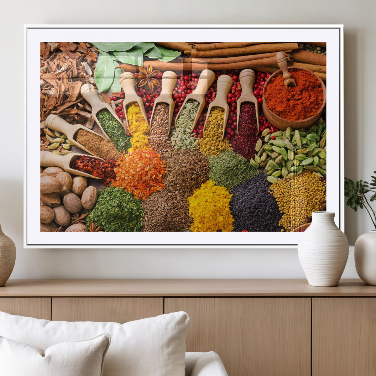 Spices Kitchen Wall Art Canvas Print