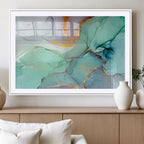 Colorful Marble Fluid Effect Canvas Wall Art Print