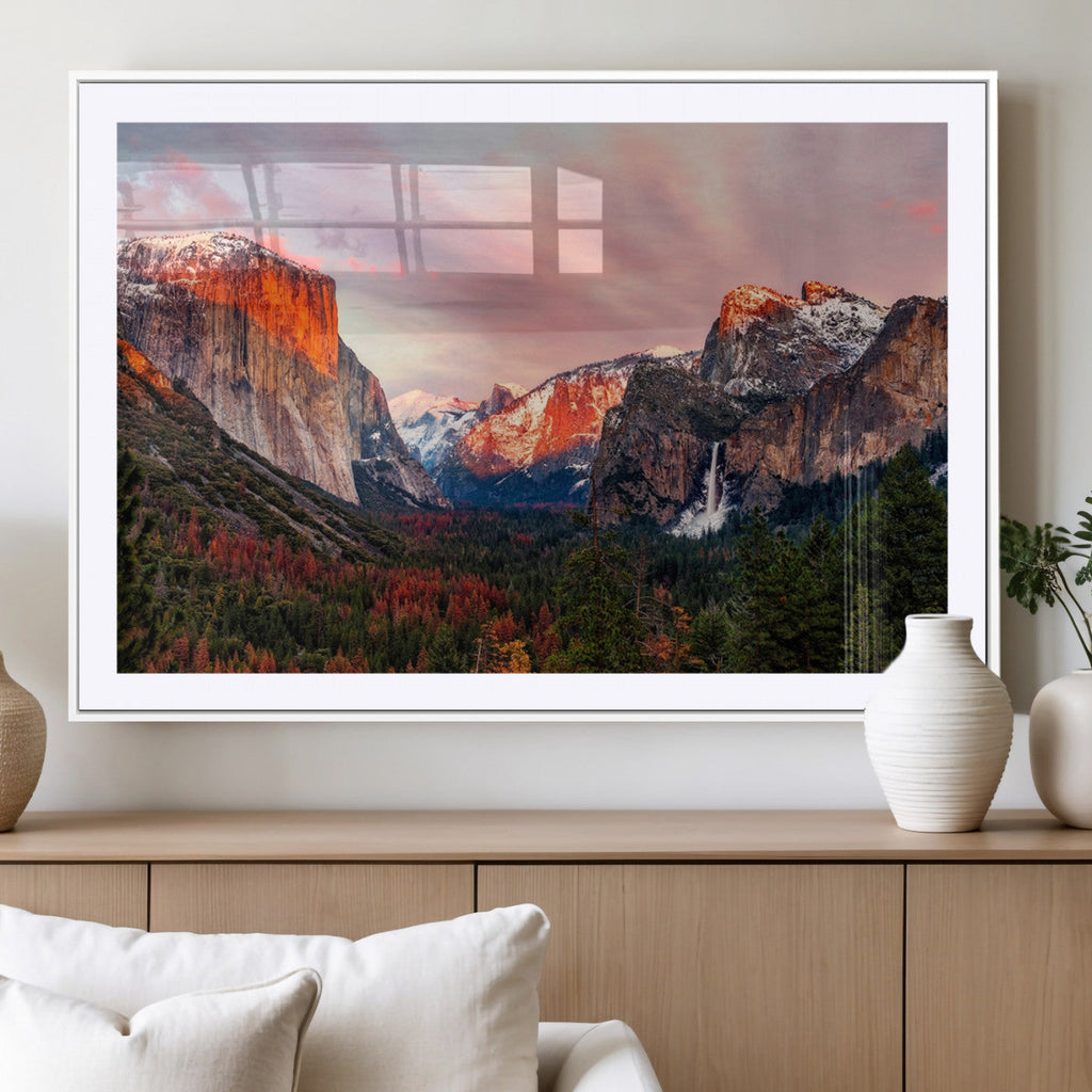 Yosemite Half Dome Wall Art Canvas Print El Capitan