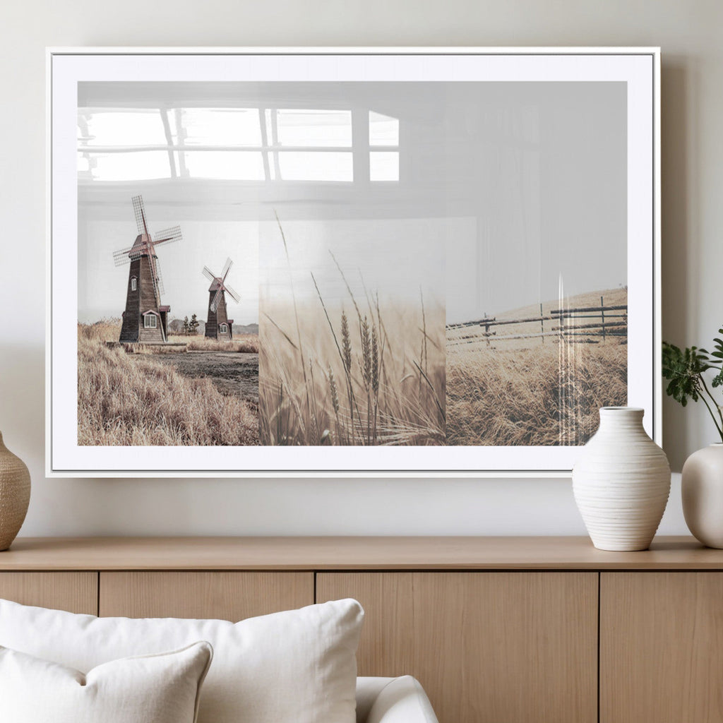 Farm Prints, Set of 6 Farmhouse Wall Art Canvas, Country House Decor