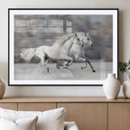 The White Horses Wall Art, Framed White Horses Wall Art