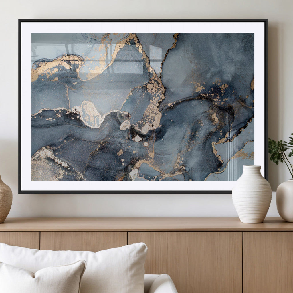 Multipanel Marble Fluid Effect Wall Art Abstract Canvas Wall Art Print