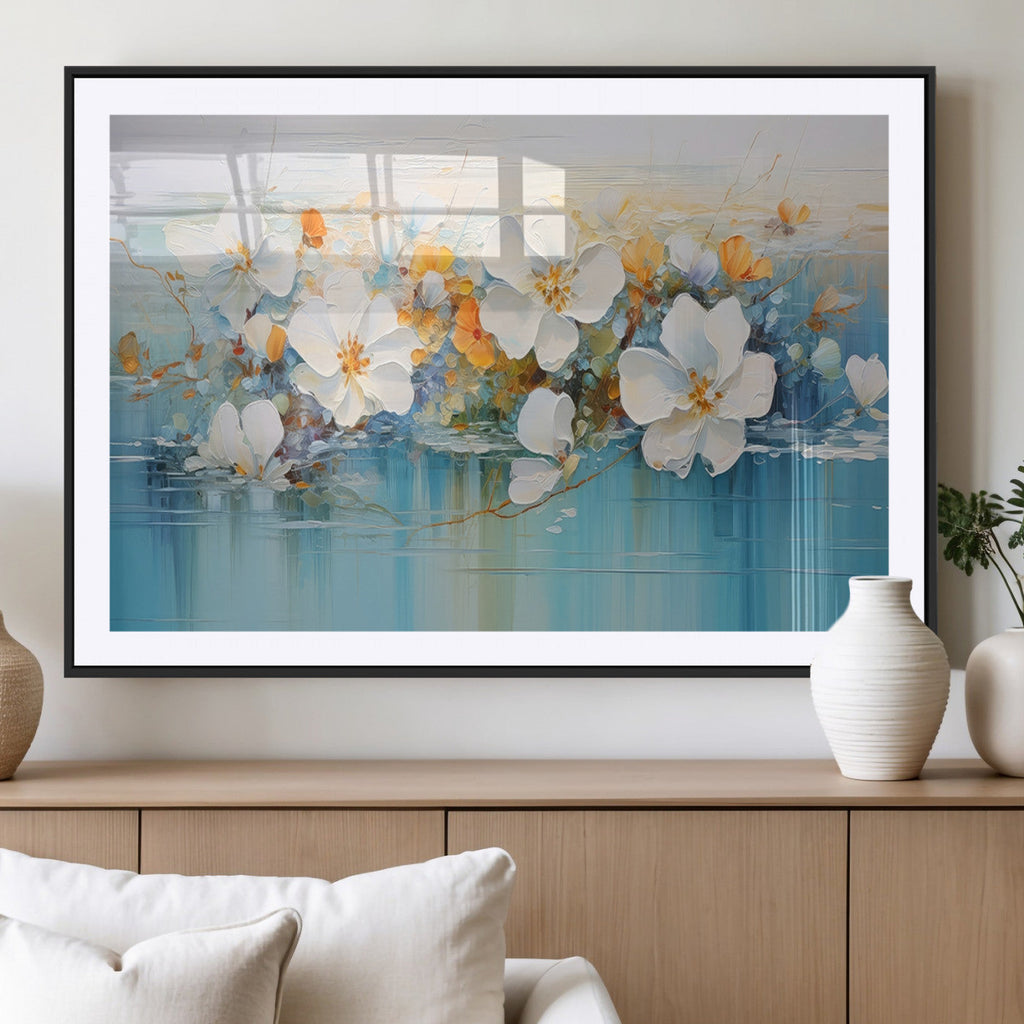 Abstract Flower Wall Art Canvas Print