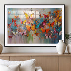 Abstract Butterfly Wall Art Canvas Print