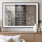 Minimalist Botanical Wall Art Canvas Print, Framed and Ready to Hang