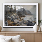 Serene Coastal View of Acadia National Park