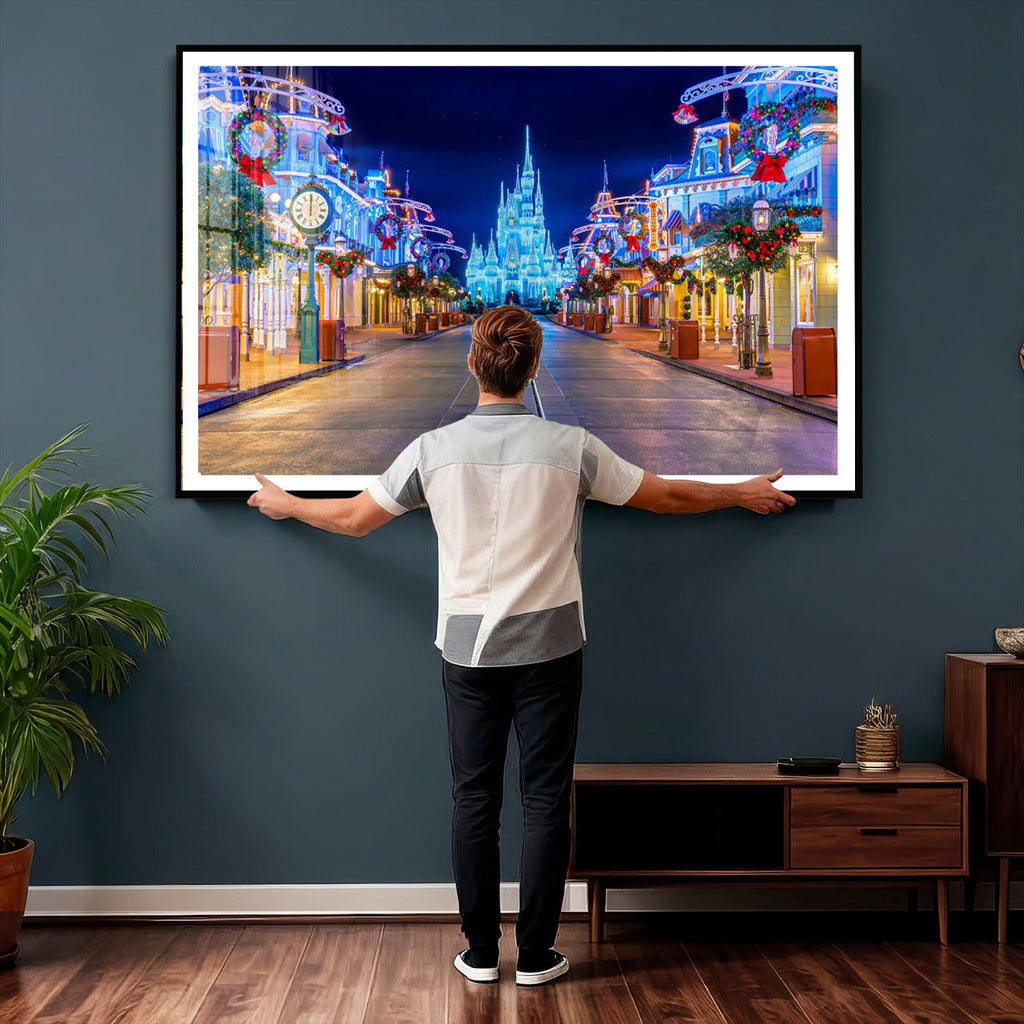 Disney Castle Wall Art | Large Magic Kingdom Canvas Artwork
