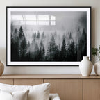 Elk Wall Decor Canvas Print, Framed Rustic Wildlife Art, Mountain Elk Landscape