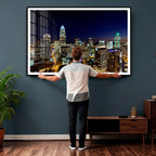 Atlanta Skyline Wall Art Canvas Print | Modern Cityscape