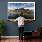 Cape Town Wall Art Canvas Print | Table Mountain Coastal Skyline Panorama