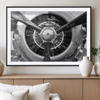 Vintage Airplane Wall Art Canvas Print