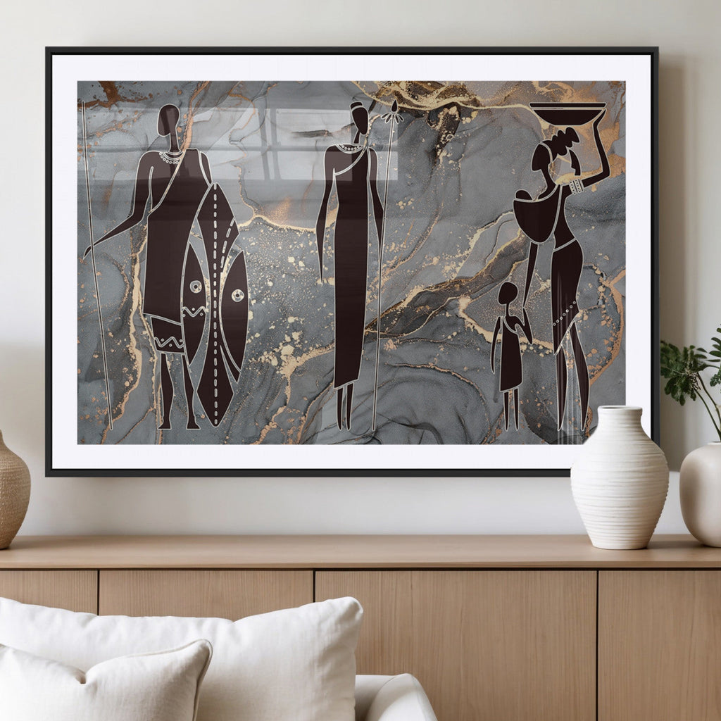 African American Wall Art | Elegant African Women Canvas Print