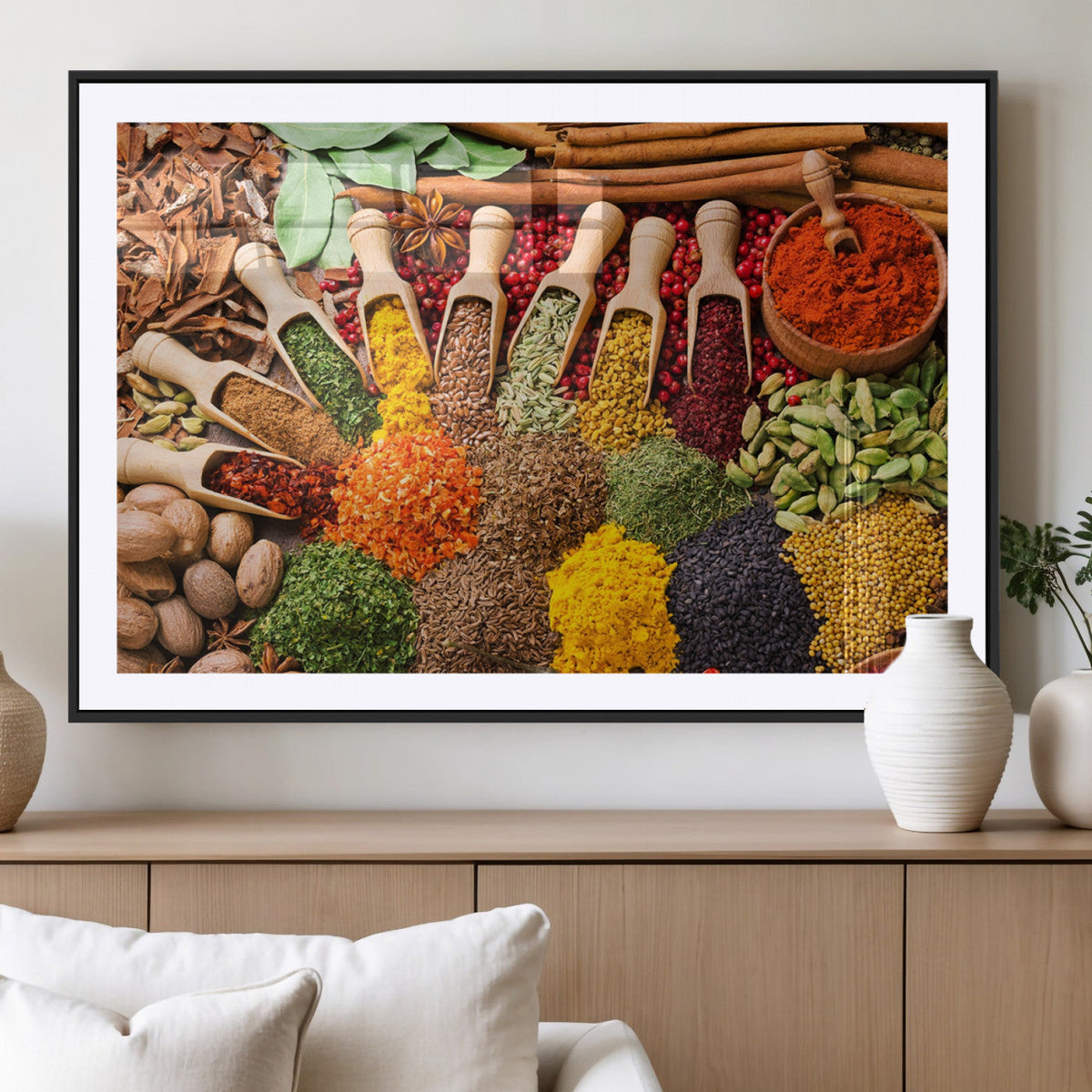 Spices Kitchen Wall Art Canvas Print