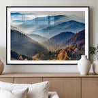Mountains Forest Autumn Wall Art Canvas Print