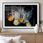 Kitchen Wall Art, Kitchen Fruits Art Canvas Print