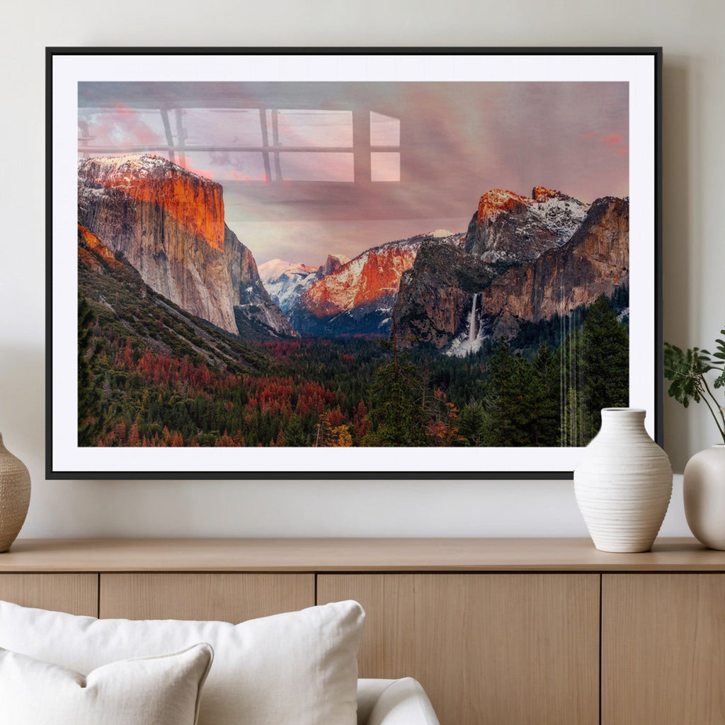 Yosemite Half Dome Wall Art Canvas Print El Capitan