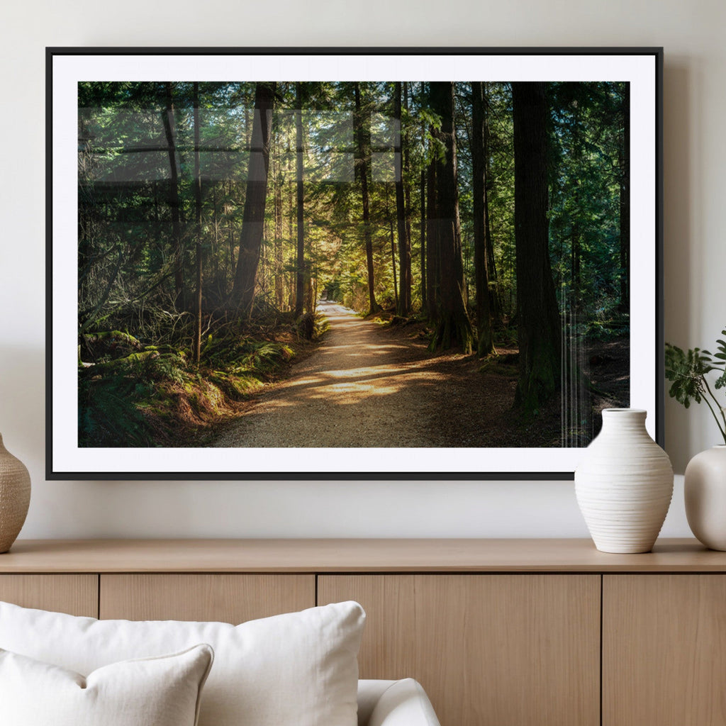 Natural Landscape Wall Art Relaxing Forest Canvas Print