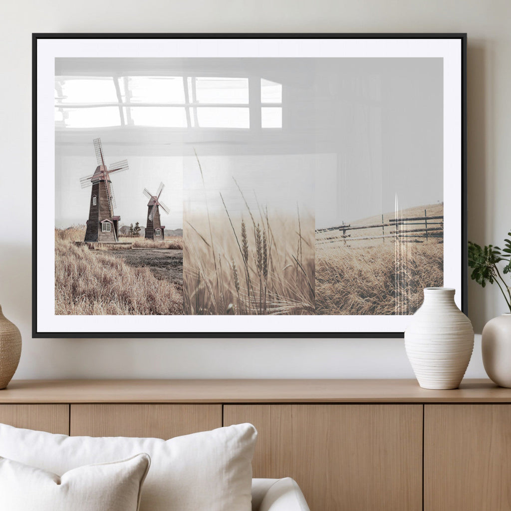 Farm Prints, Set of 6 Farmhouse Wall Art Canvas, Country House Decor