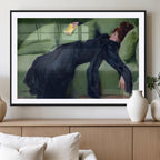 Decadent Girl by Ramon Casas Wall Art Canvas Print, Framed