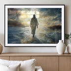 Jesus Walking on Water Wall Art | Canvas Print | Ready to Hang