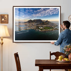 Cape Town Wall Art Canvas Print | Table Mountain Coastal Skyline Panorama