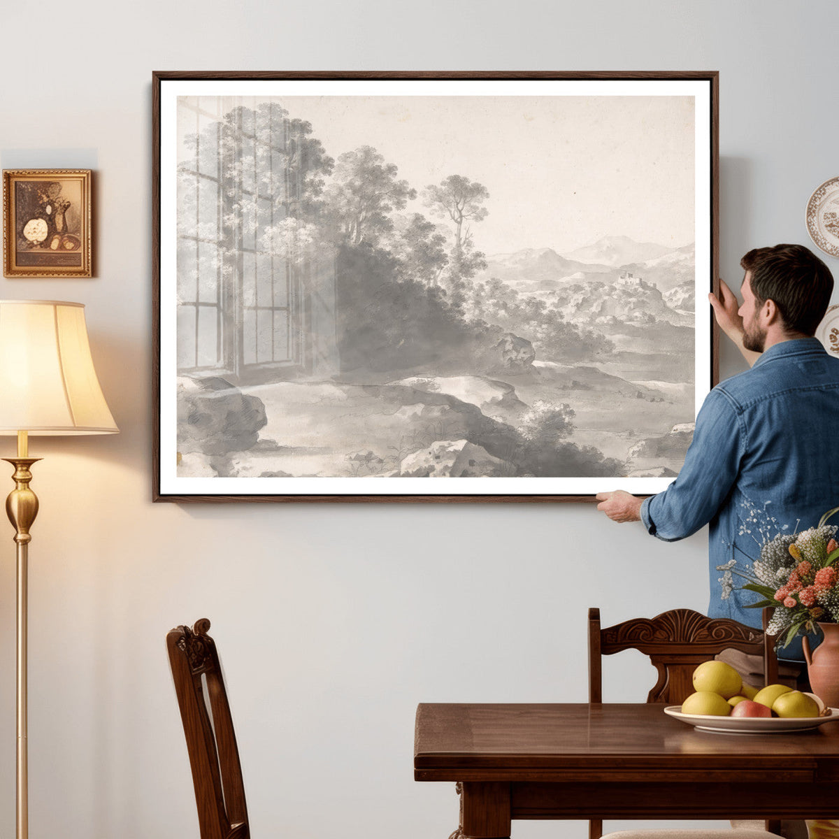 Van Poelenburch Landscape Canvas Wall Art | Dutch Golden Age