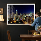 Atlanta Skyline Wall Art Canvas Print | Modern Cityscape