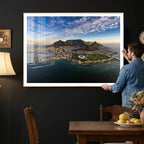 Cape Town Wall Art Canvas Print | Table Mountain Coastal Skyline Panorama