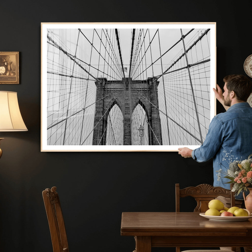 Large Brooklyn Bridge Wall Art Canvas Print