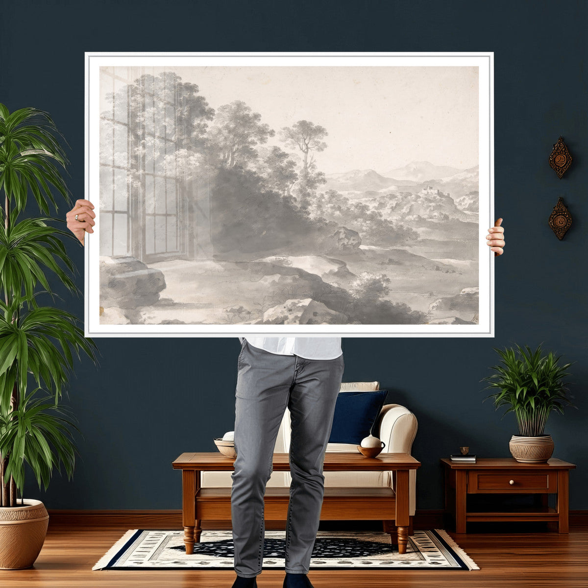 Van Poelenburch Landscape Canvas Wall Art | Dutch Golden Age