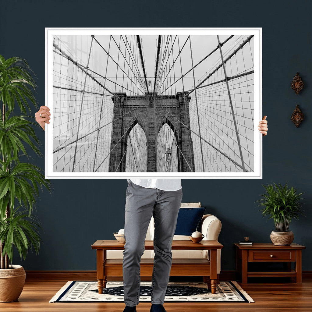 Large Brooklyn Bridge Wall Art Canvas Print
