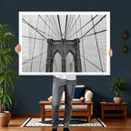Large Brooklyn Bridge Wall Art Canvas Print