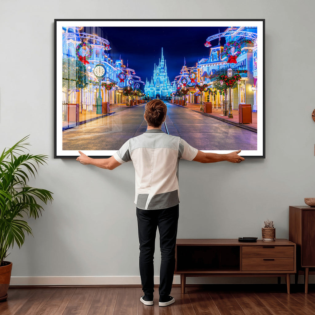 Disney Castle Wall Art | Large Magic Kingdom Canvas Artwork