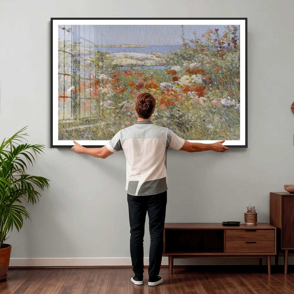Childe Hassam Celia Thaxter Garden Canvas | 1890 American Impressionist Print