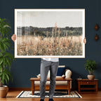 Rustic Field Landscape Wall Art Print, Giclee Canvas Wall Art