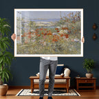Childe Hassam Celia Thaxter Garden Canvas | 1890 American Impressionist Print