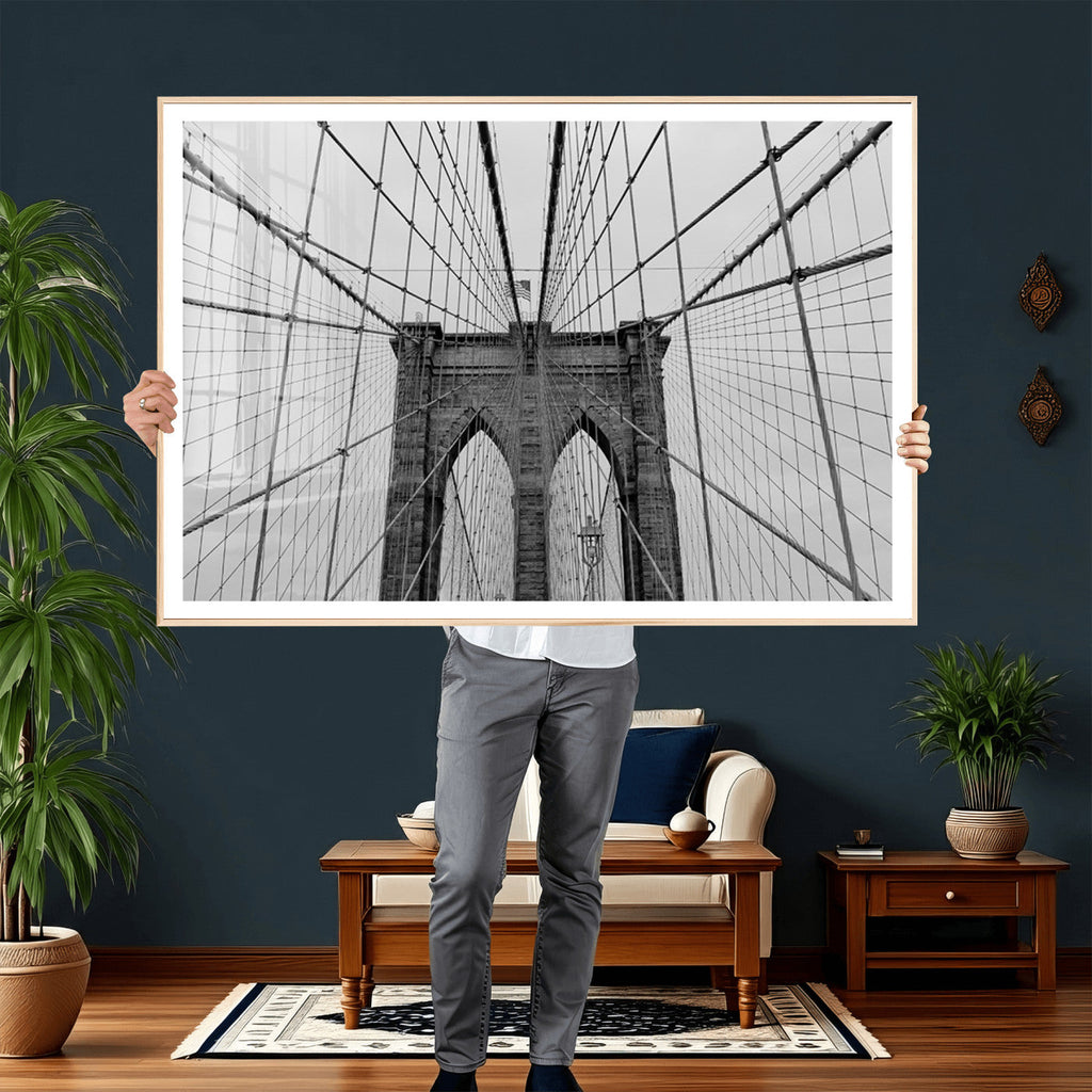 Large Brooklyn Bridge Wall Art Canvas Print