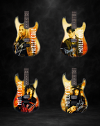 Mötley Crüe Full Band Collector's Miniature Guitar Set