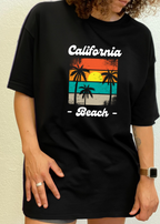 California Beach Unisex Bamboo Viscose/Organic Cotton Short Sleeve Graphic T-Shirt