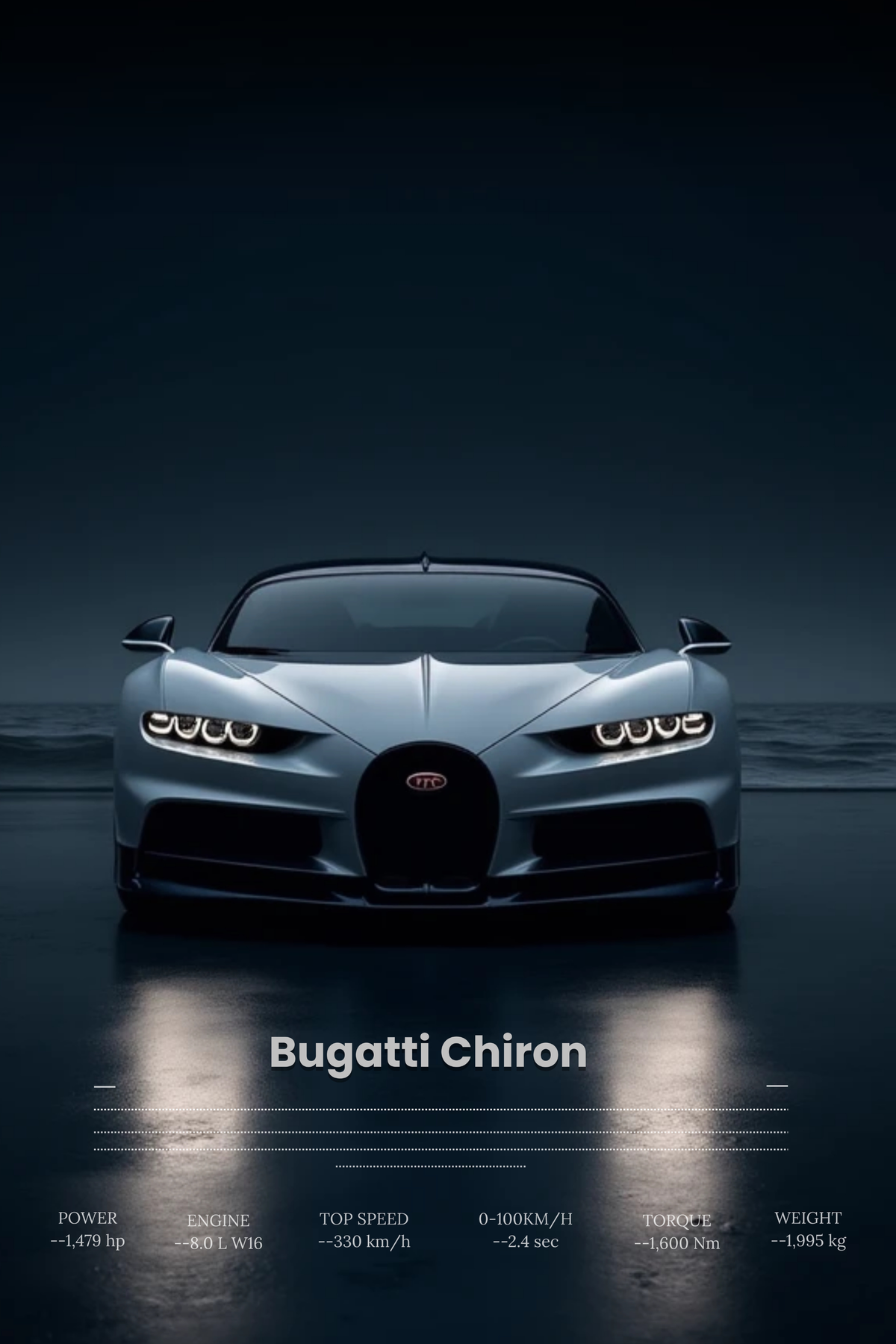 Bugatti Chiron - gray