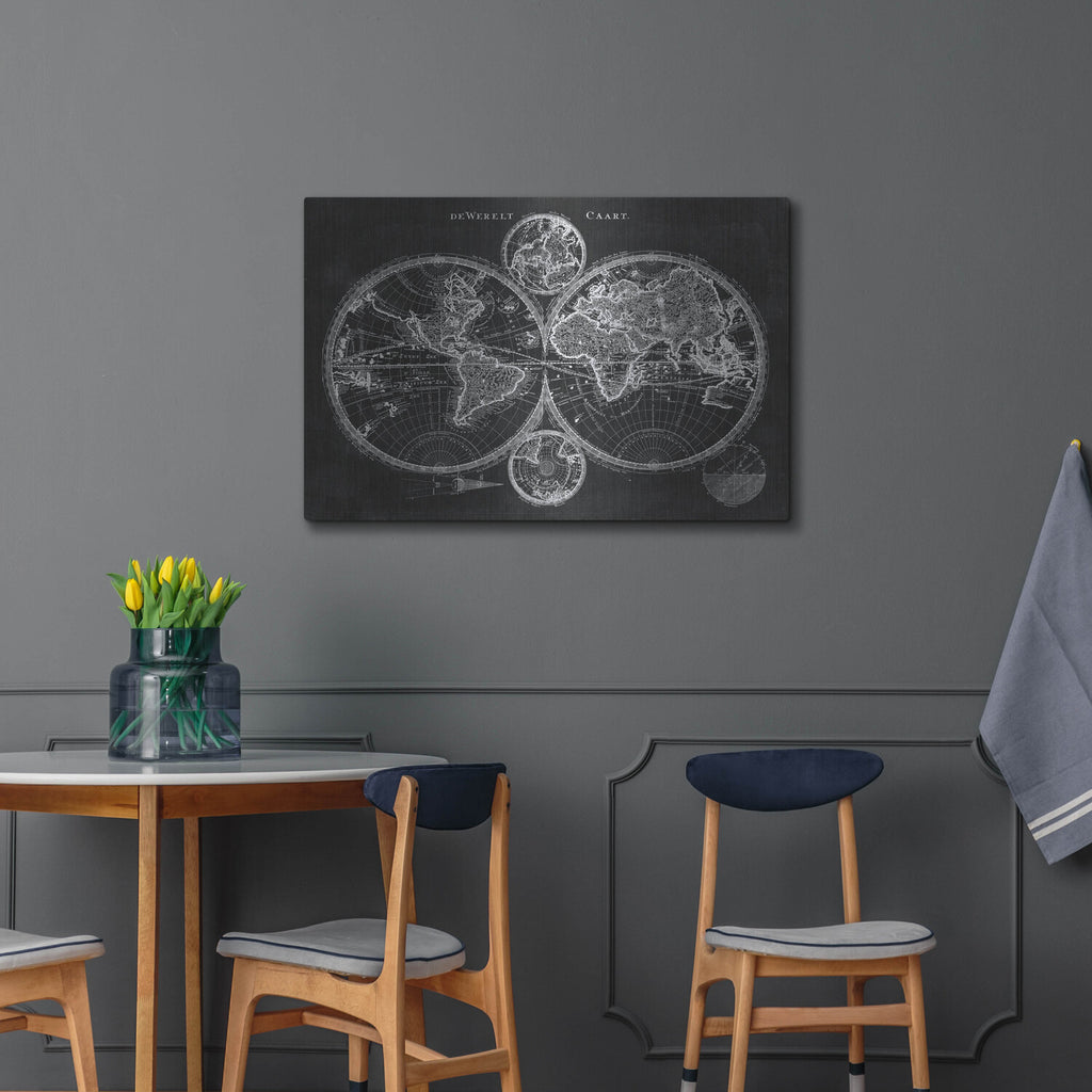 Charcoal World Map