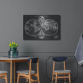 Charcoal World Map
