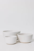 Wallace Nesting Bowls - Matte White - Set of 3