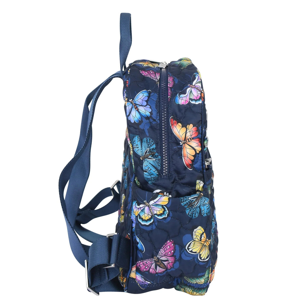 Wanderlust Quilted Fabric Backpack - 16015