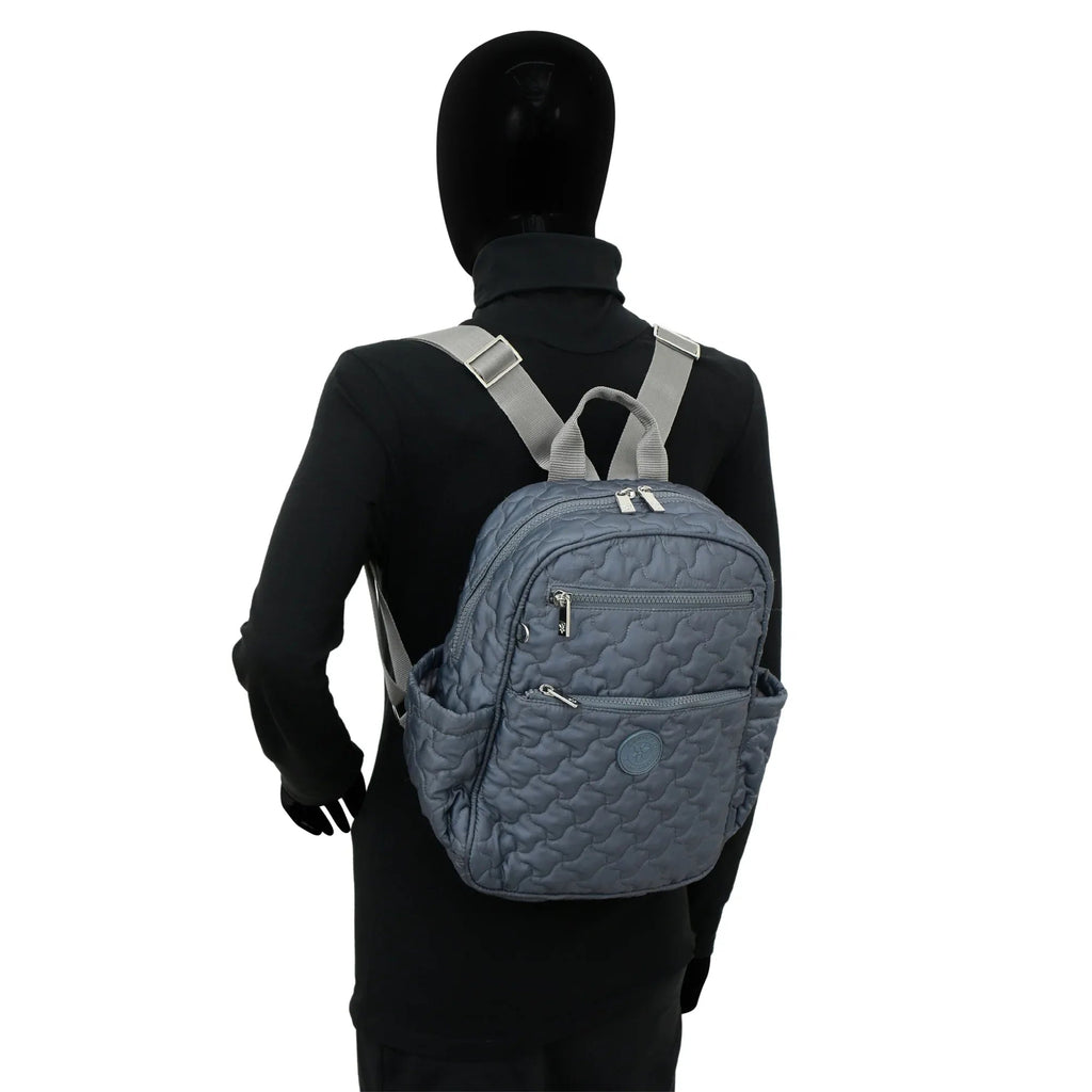 Wanderlust Quilted Fabric Backpack - 16015