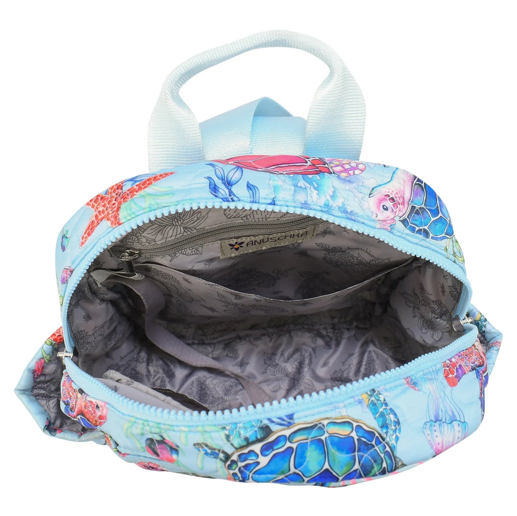 Wanderlust Quilted Fabric Backpack - 16015