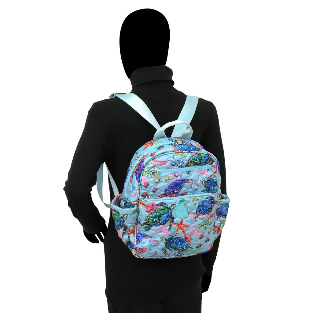 Wanderlust Quilted Fabric Backpack - 16015