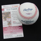 Bob Friend Signed/Auto Yankees 100th OML Baseball JSA Inscr 186676